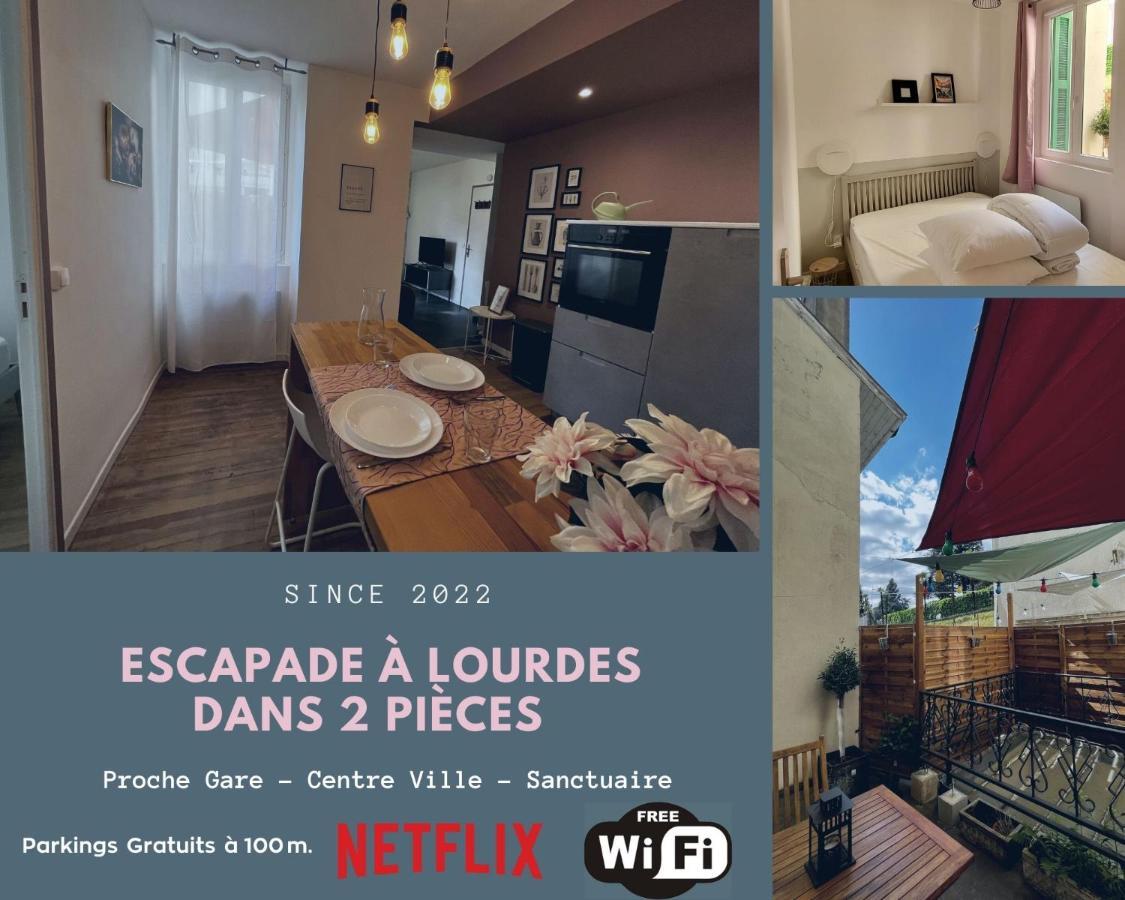 Escapade A Lourdes Dans Beau T2 Avec Terrasse - Proche Gare Et Centre Ville Exterior photo